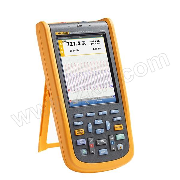 FLUKE/福禄克 工业用手持式示波器 FLUKE-123B/CN 简化测试，谐波测量，综合记录模式轻松诊断间歇性故障 1台