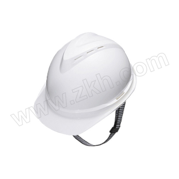 MSA/梅思安 V-Gard500 ABS豪华型安全帽 10167222 白色 带透气孔 超爱戴帽衬 PVC吸汗带 D型下颏带 1顶