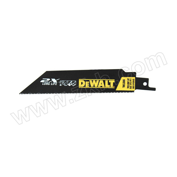 DEWALT/得伟 6"2倍寿命变齿金属马刀锯条(TPI14+18) DWA4186 规格150×1×25.4mm 1包