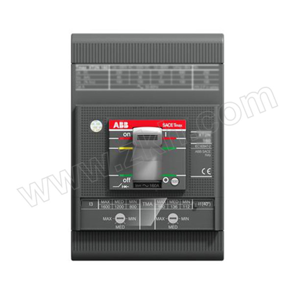 ABB Tmax XT系列配电用塑壳断路器 XT2S160 TMA100-1000 FF 3P 分段能力50kA 热磁式脱扣器 板前接线 1个