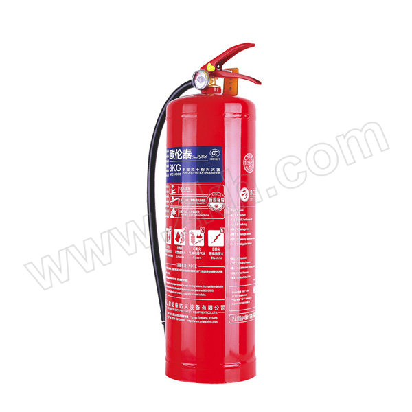 OLT/欧伦泰 手提式干粉灭火器(碳钢瓶体) MFZ/ABC8 灭火剂重8kg 1个