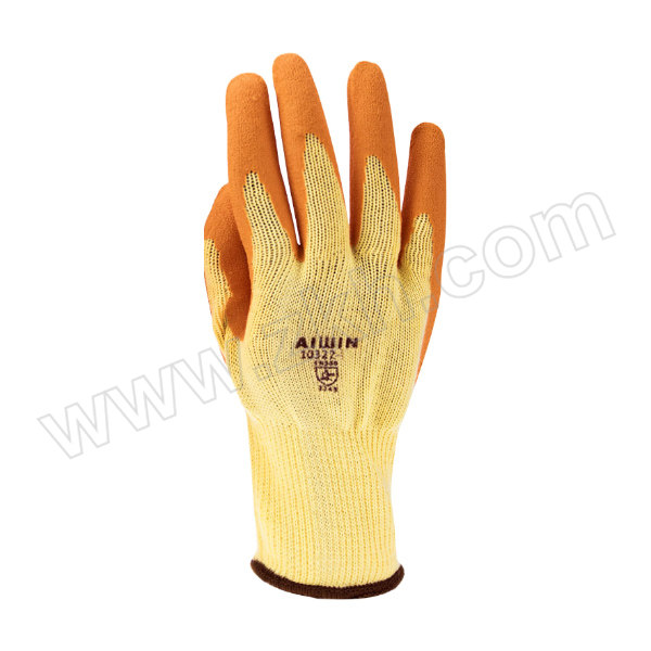 AIWIN XtrDura 天然乳胶工作手套 10322 9号 10针涤 棉 长25±0.5cm 天然乳胶 1双