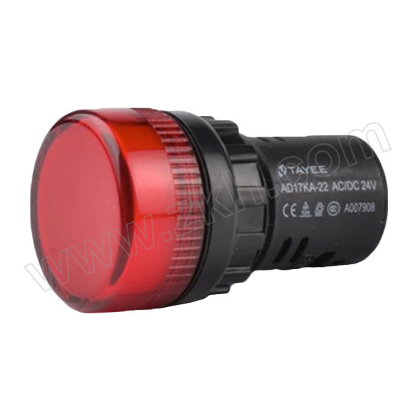 TAYEE/天逸 Indictor (red) /红色指示灯，24VDC AD17KA-22/DC24 R 1个