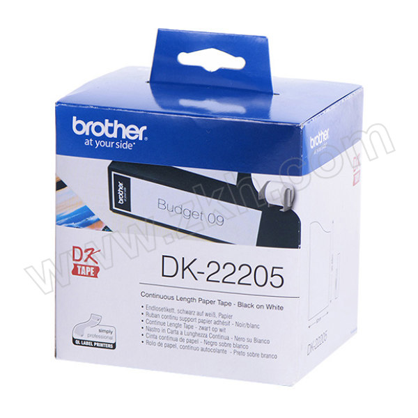 BROTHER/兄弟 DK连续标签 DK-22205 白底黑字 62mm×30.48m 1卷