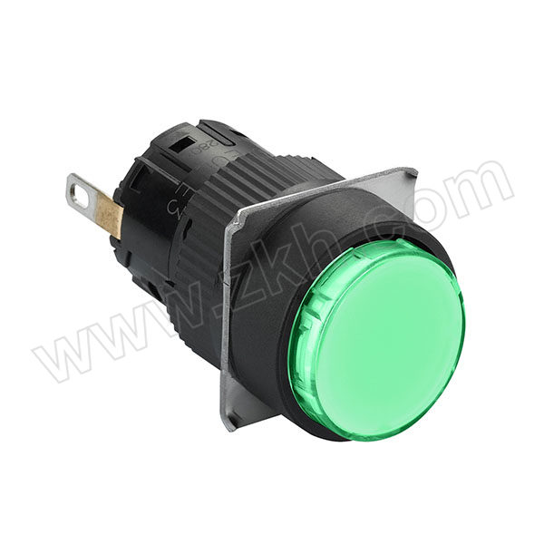 SCHNEIDER/施耐德电气 绿色LED指示灯 XB6EAV3BF 绿色，24V DC,孔径φ16mm 1个