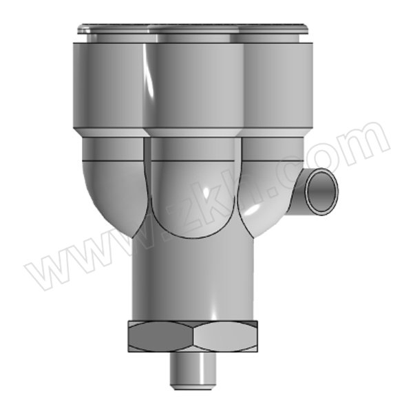 PNEULEAD/纽立得 PPUD系列 五通接头-白色 PPUD4-6 1个