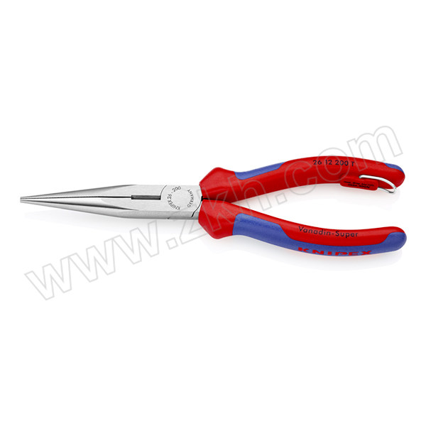 KNIPEX/凯尼派克 尖嘴钳带剪口-带绳环（鹤嘴钳） 26 12 200 T 200mm 1把