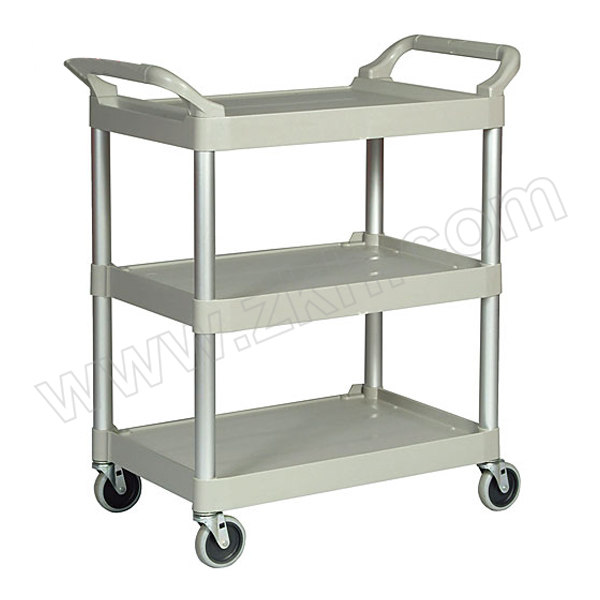 RUBBERMAID/乐柏美 多用途推车，连10.2cm旋转脚轮米色 FG342488PLAT 载重90.7KG,85.4 cm x 47.3 cm x 95.9 cm 1辆