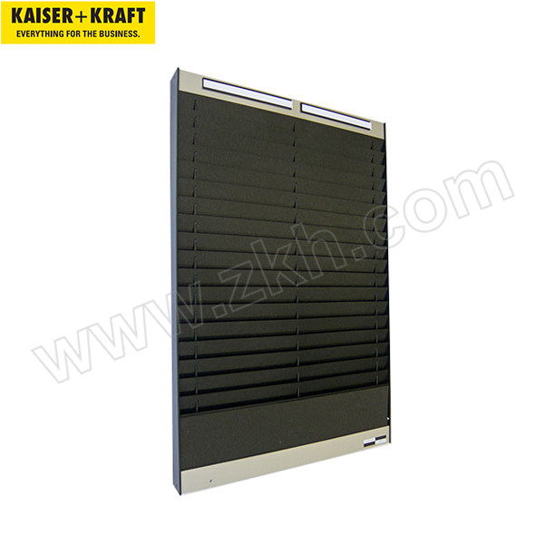 K+K/皇加力 文件分类板 761846 2x18 A5用插槽 水平文件方向 黑色  1个
