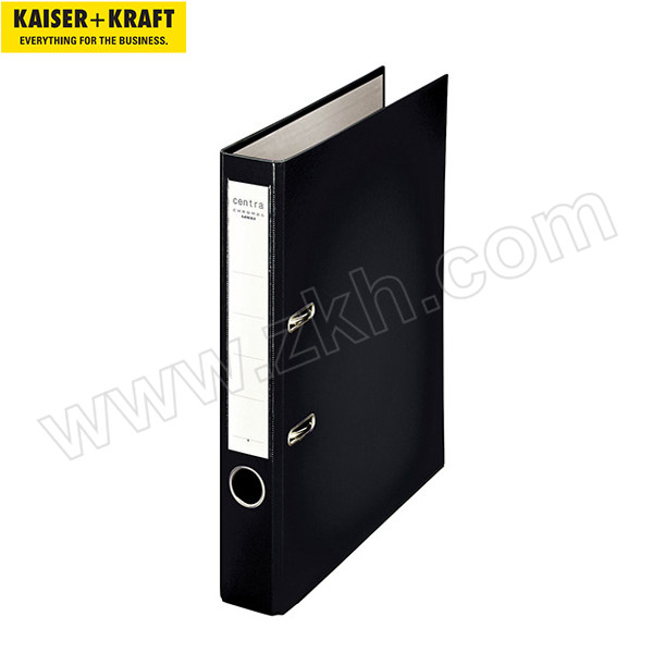 K+K/皇加力 A4文件夹 塑料表面 727196 脊柱宽度55mm 黑色 1包