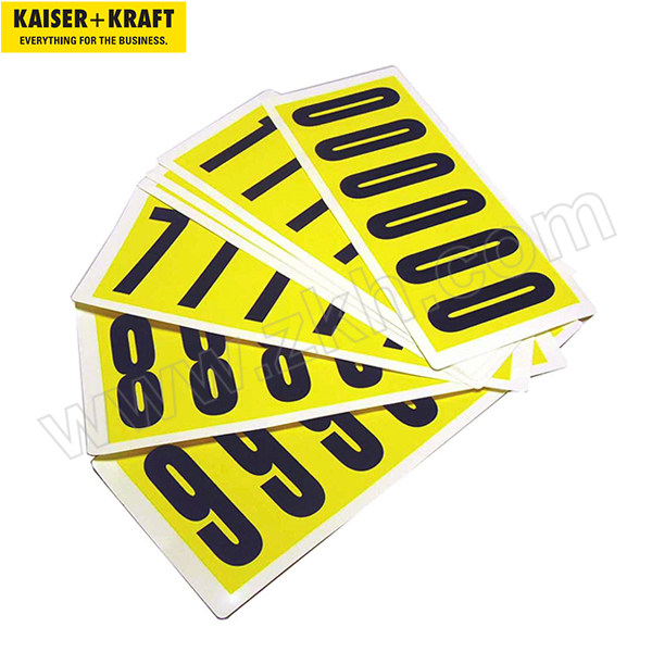 K+K/皇加力 自粘标签 787019 高x宽90x38,自粘胶0–9,10张卡片 1个