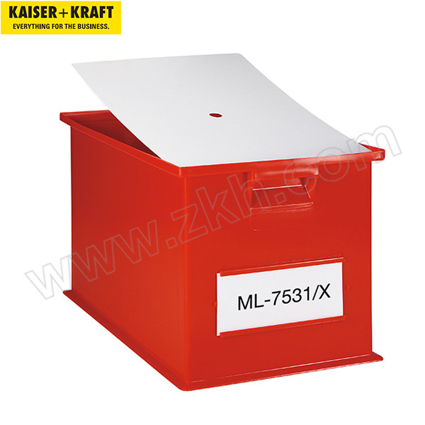 K+K/皇加力 可堆叠运输盒防尘盖 612210 长x宽200*140mm  适用于210*150mm的堆叠箱 10个 1包