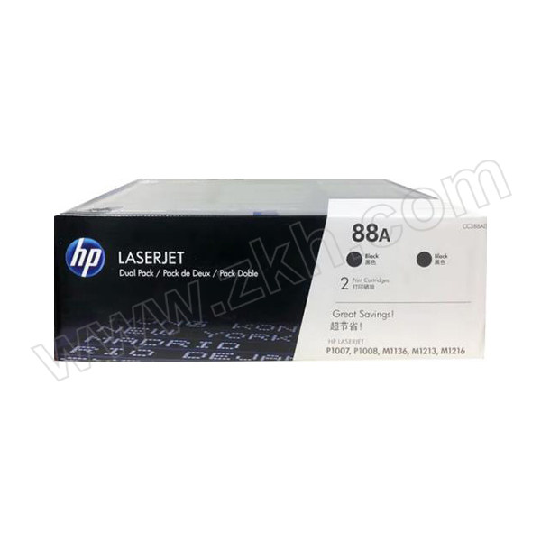 HP/惠普 88A 硒鼓(双包装) CC388AD 黑色 1件