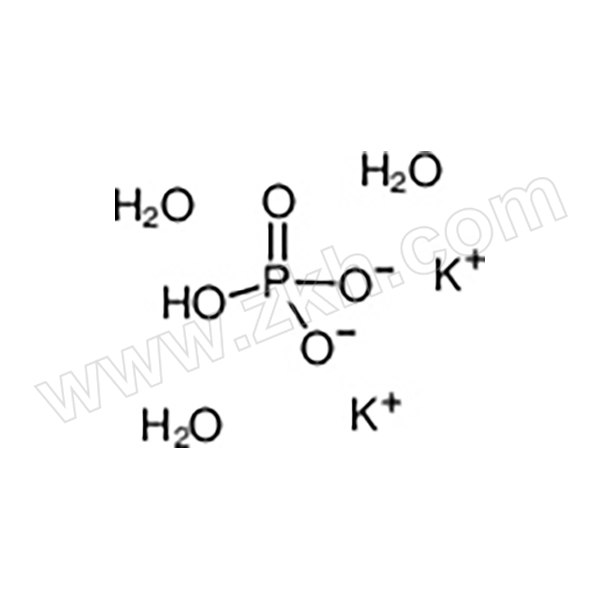 HUSHI/沪试 磷酸氢二钾,三水 10017518 CAS号16788-57-1 AR ≥99% 500g 1瓶