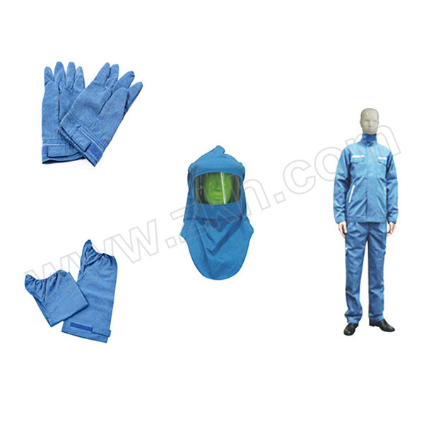 SRO/圣欧 12.7Cal防电弧套装 XL 蓝色 包含衣服套装/头罩/手套以及脚套 1套