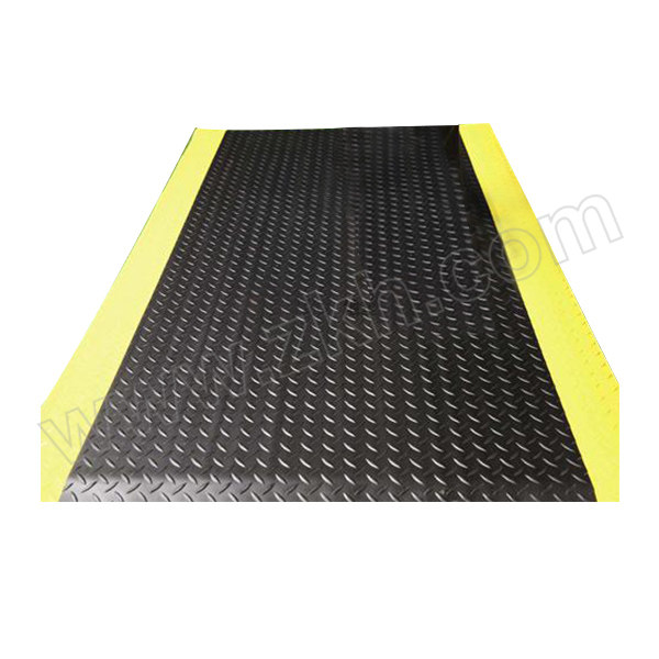 RISMAT/丽施美 耐磨抗疲劳垫 WGXJAF-090300 黑色黄边 0.90m*3.00m 1块
