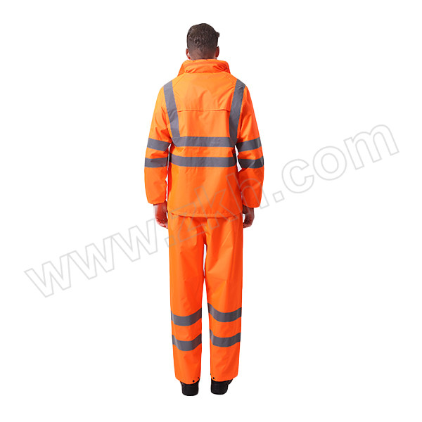 BODYGUARD WORKWEAR/博迪嘉 轻薄款防雨服套装 CN032OR M 荧光橙 1件