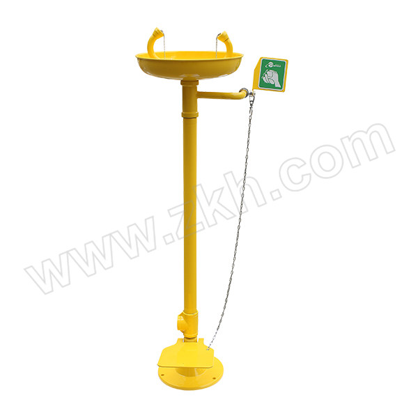 AEGLE/羿科 落地式洗眼器 60902207(ES2202A) 不锈钢喷塑 黄色 1台