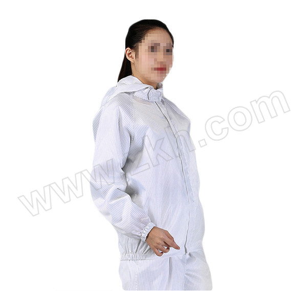 HYJJ/翰洋洁净 连帽防静电分体服 H-1107 M 白色 1套