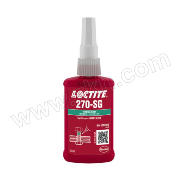 LOCTITE/乐泰 螺纹锁固胶 270 SG BO50mL EN/CH/JP 绿色 1只