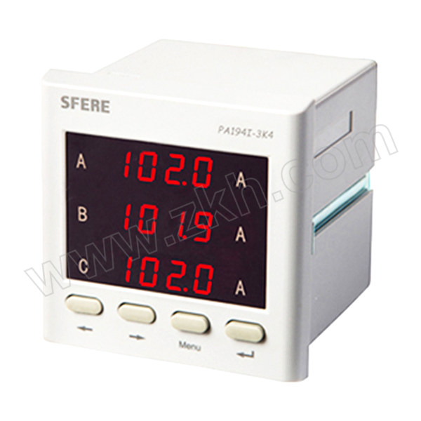 SFERE/斯菲尔 带RS485通讯 三相交流电流表 PA194I-3K4 AC5A 1台