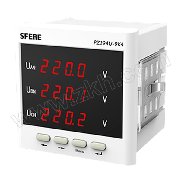 SFERE/斯菲尔 电压测量数显表 PZ194U-9K4 AC100V-三相三线 1台