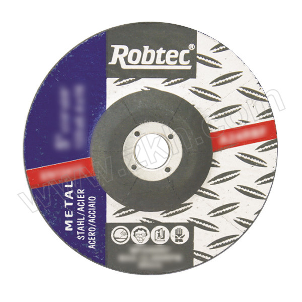 ROBTEC/菊龙诺克 树脂砂轮角磨片(加强型) 125×6×16-24# 棕刚玉 1片