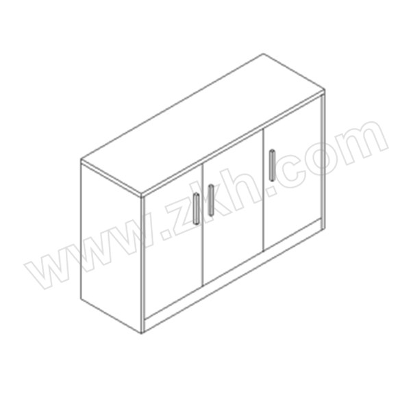 KNS/凯诺士 三门矮柜 LP-S1208B W1200*D400*H800 1台