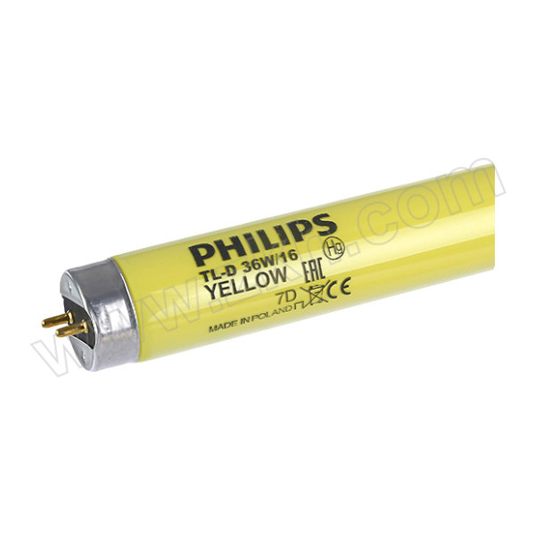 PHILIPS/飞利浦 黄灯管（防紫外线） TL-D 36W/16 G13 1200*25mm 1支