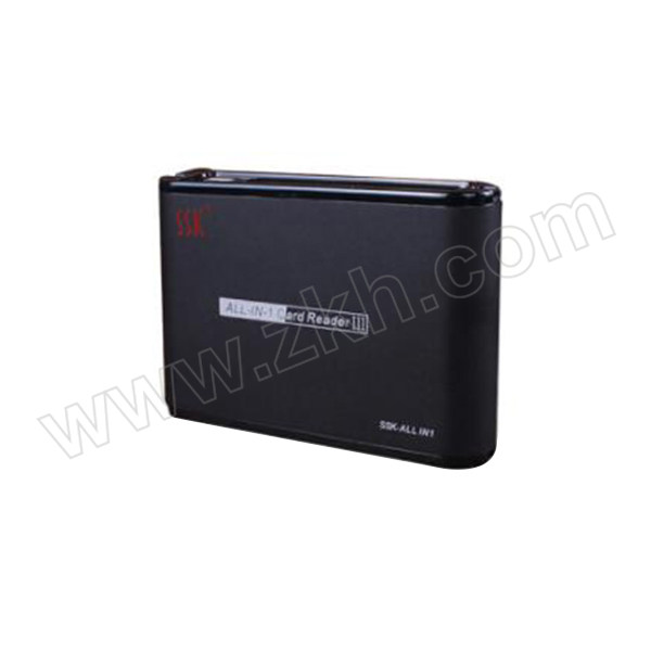 SSK/飚王 读卡器(黑色) SCRM025 USB2.0 TF卡/SD卡/CF卡 1个