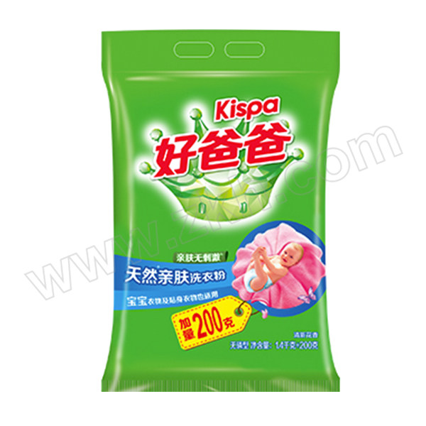 KISPA/好爸爸 天然亲肤无磷洗衣粉 6920174742411 1.4kg 1件