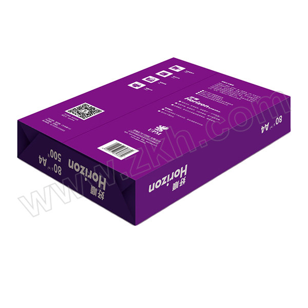 HORIZON/好顺 白色复印纸 A4 80g 紫色包装 500张 1包