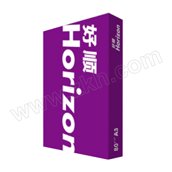 HORIZON/好顺 白色复印纸 80gA3 紫色包装 500张装 1箱