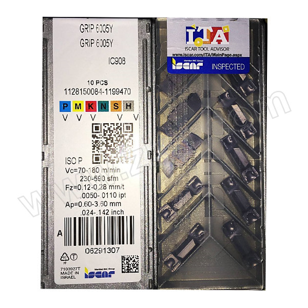 ISCAR/伊斯卡 槽刀片 GRIP6005Y IC908 1盒