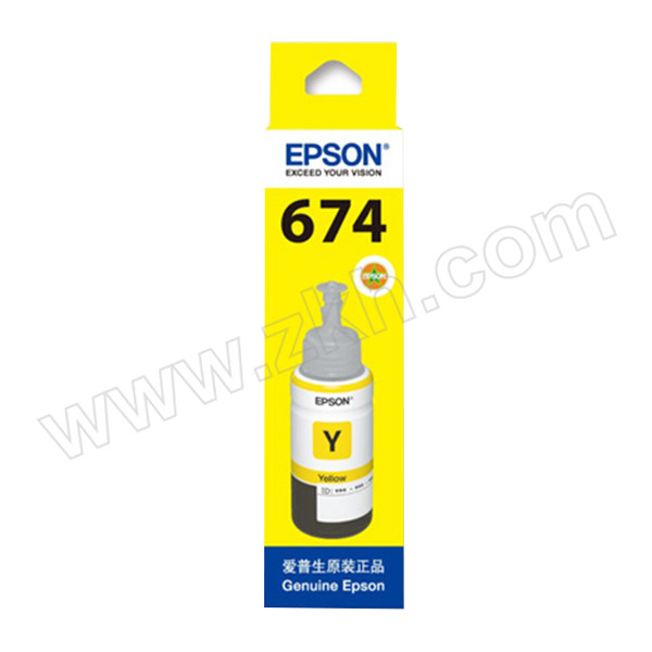 EPSON/爱普生 墨水补充装 T6744 黄色 1盒