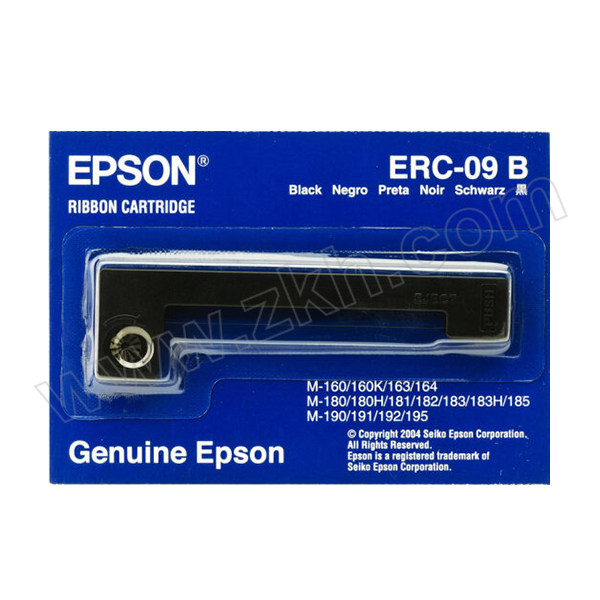 EPSON/爱普生 色带 ERC-09B 黑色 适用M-160/160K/163/164/180/181/182/183/185/190/191/192/195 1个