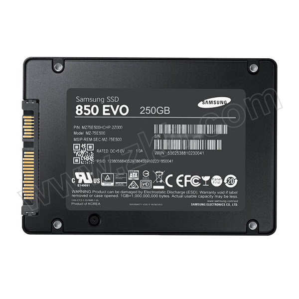 SAMSUNG/三星 固态硬盘 850 EVO 250G SATA3 1个