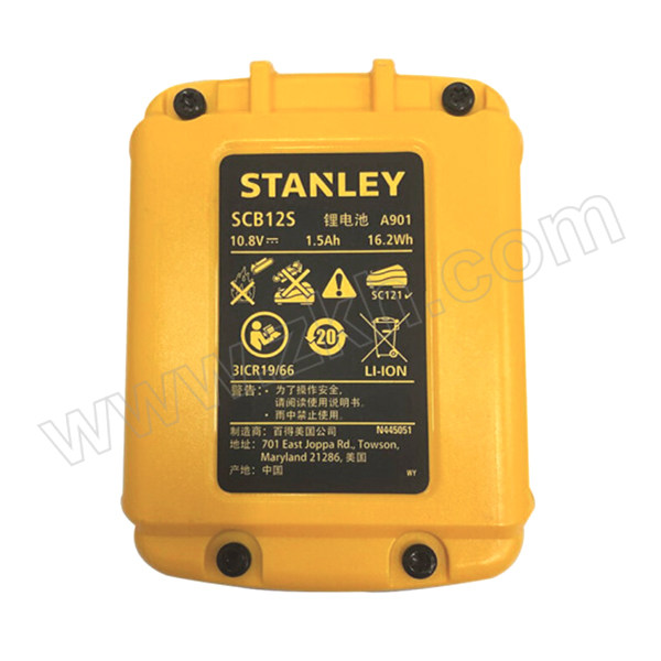 STANLEY/史丹利 10.8V锂电池 SCB12S-A9 10.8V 1.5Ah 1块