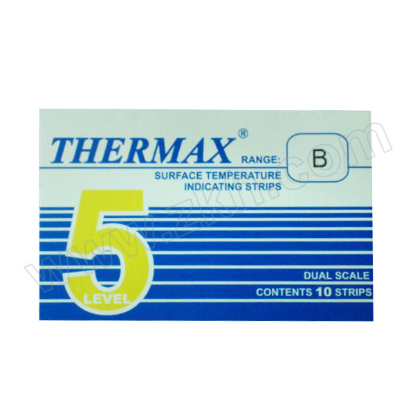 THERMAX 温度试纸 49-71℃ 5格B 量程49~71℃ 10片 1盒
