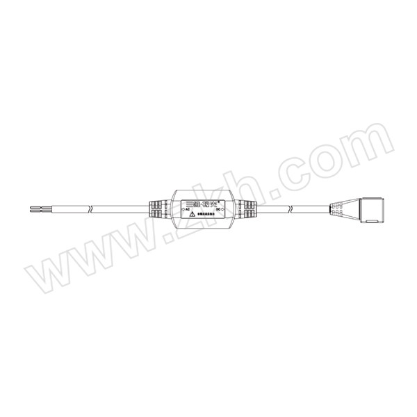 SXJG/三雄极光 电源线 光河II 0.75方 PVC注塑 白色 含桥堆 1个