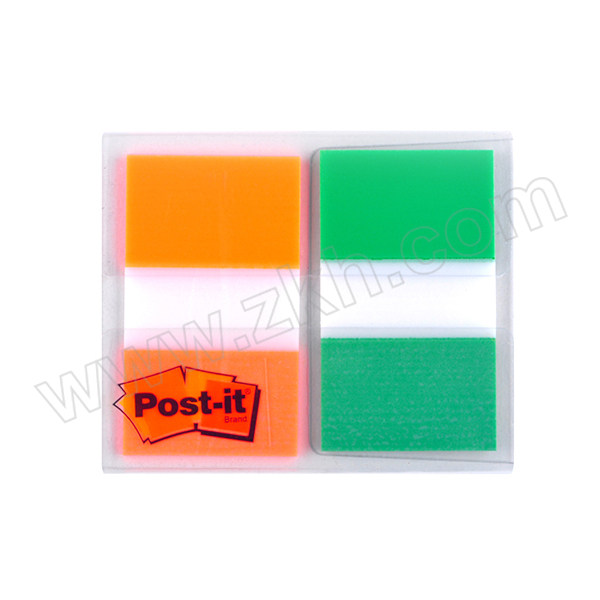 3M 透明塑料 指示标签 680-2PK-2 25×44mm 2×20页 绿色+橙色 新老包装更替中 1包