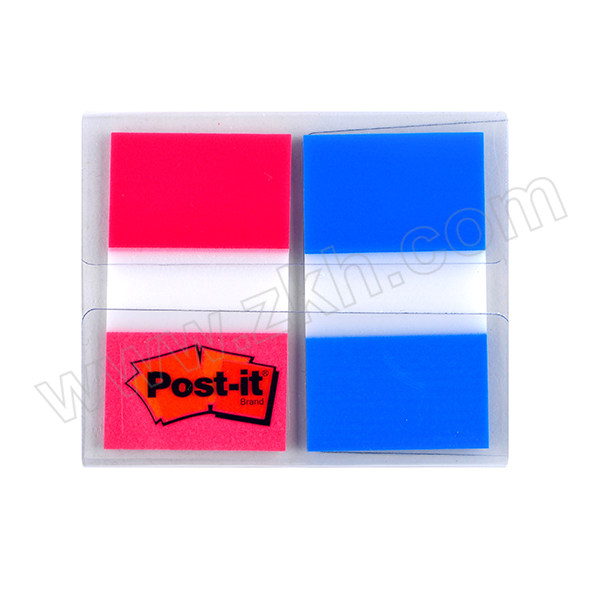 3M 透明塑料 指示标签 680-2PK-1 25×44mm 2×20页 蓝色+红色 新老包装更替中 1包
