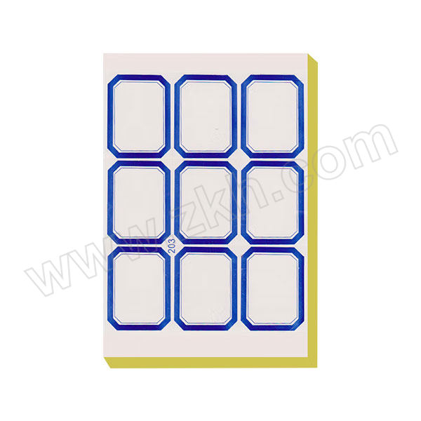 ZHUOLIAN/卓联 自粘性标签(空白/蓝色粗框) ZL203 36×46.5mm 1包
