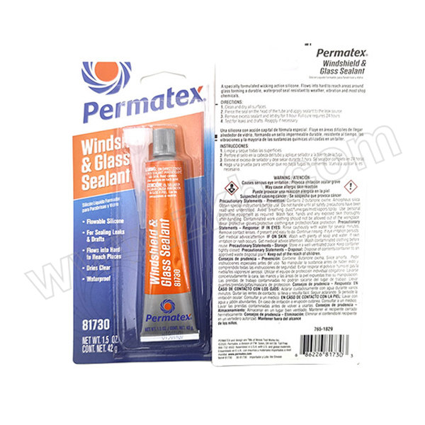 PERMATEX/泰扬 挡风玻璃密封剂 81730 透明 42g 1支