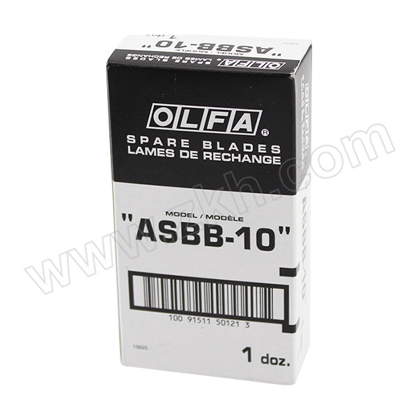 OLFA/爱利华 OLFA 超锋利黑色刀片9mm 10片塑盒装/ASBB-10 ASBB-10 1盒