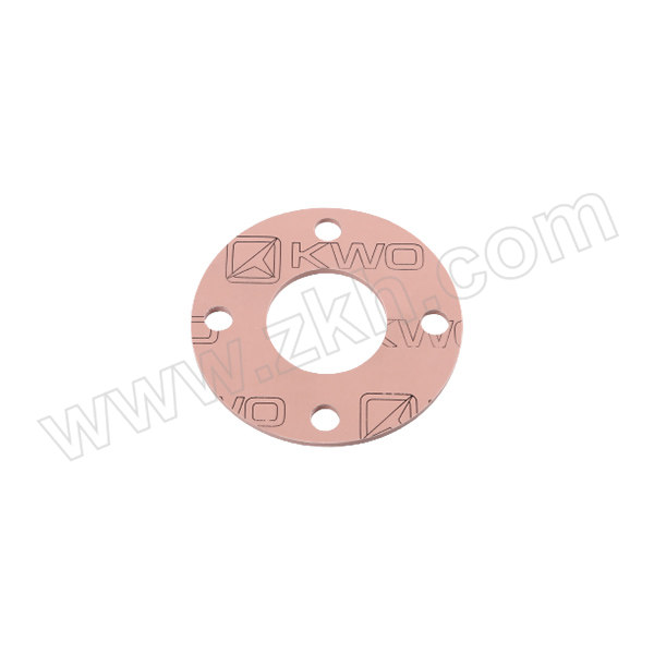 KWO/科沃 改性聚四氟乙烯垫片 DN300 PN16 T=1.5mm HG/T20606 RPTFE FF面 460×324×1.5mm-410×φ26×N12 粉色 1个