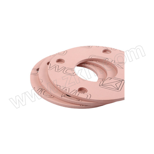 KWO/科沃 改性聚四氟乙烯垫片 DN300 PN16 T=1.5mm HG/T20606 RPTFE FF面 460×324×1.5mm-410×φ26×N12 粉色 1个