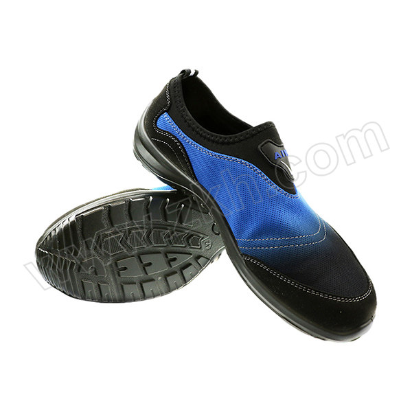 AIWIN Xtr-flex 轻量运动型多功能安全鞋 10168A 42码 蓝黑色帮面+黑色底 防砸防静电 1双