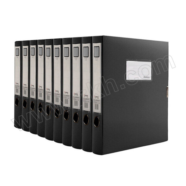 COMIX/齐心 PP档案盒 HC-35 A4 背宽38mm 黑色 1个