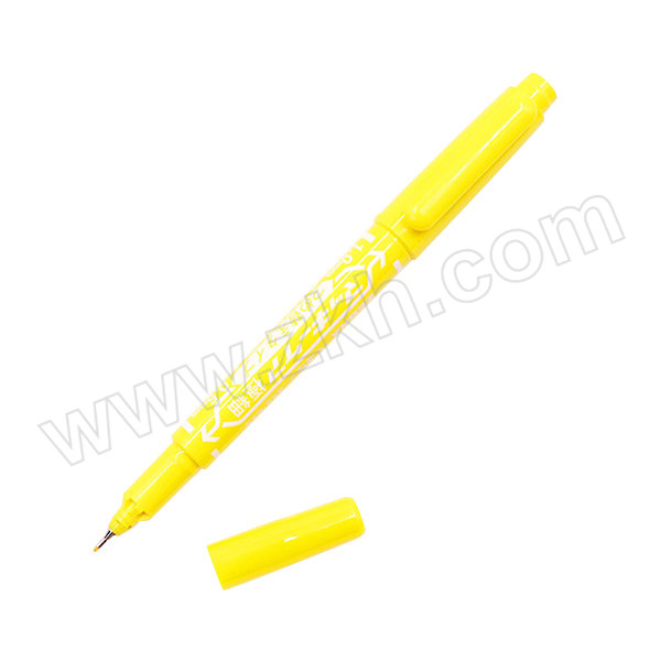 ZEBRA/斑马 YYTS5 小麦奇双头油性记号笔 YYTS5 黄色 细头1~1.3mm 极细头 0.5mm 1支
